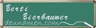 Berti Bierbaumer Visitenkarte